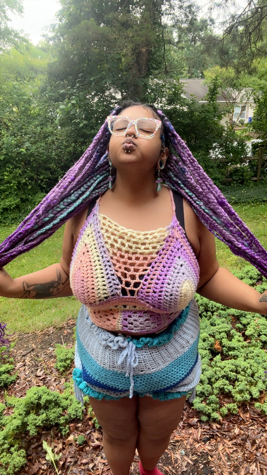 Summer Fishnet Grannysquare Bralette